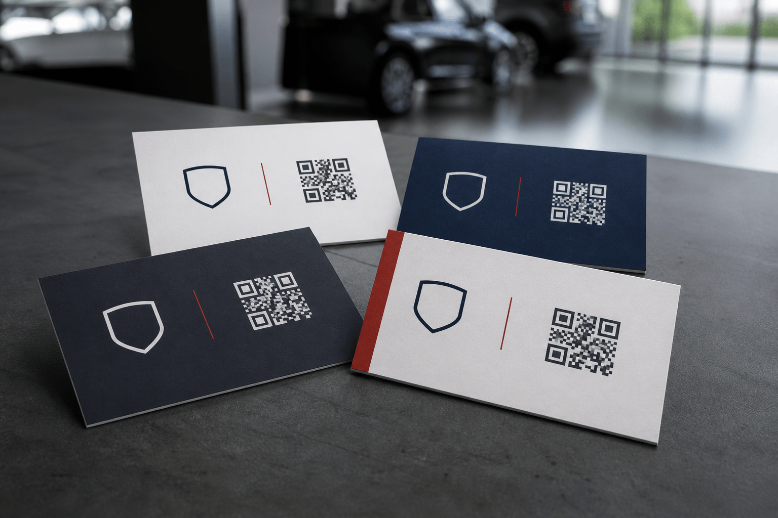 Cartões QR para Vendedores instalado
