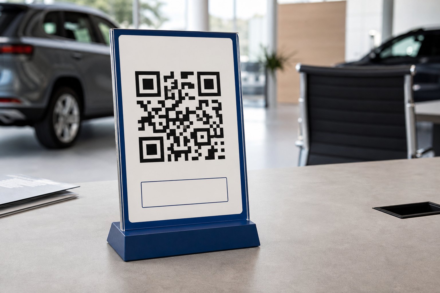 Display QR de Mesa instalado