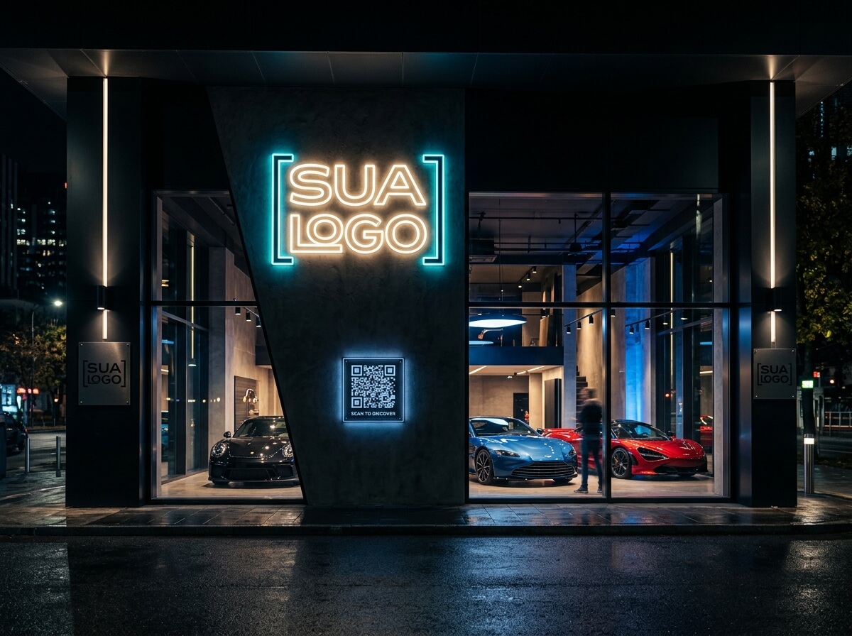 Painel Neon LED & Letra-Caixa Showroom