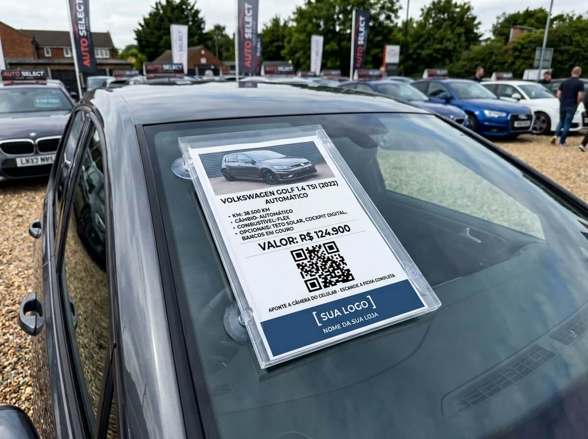 Suporte Ficha A4 instalado