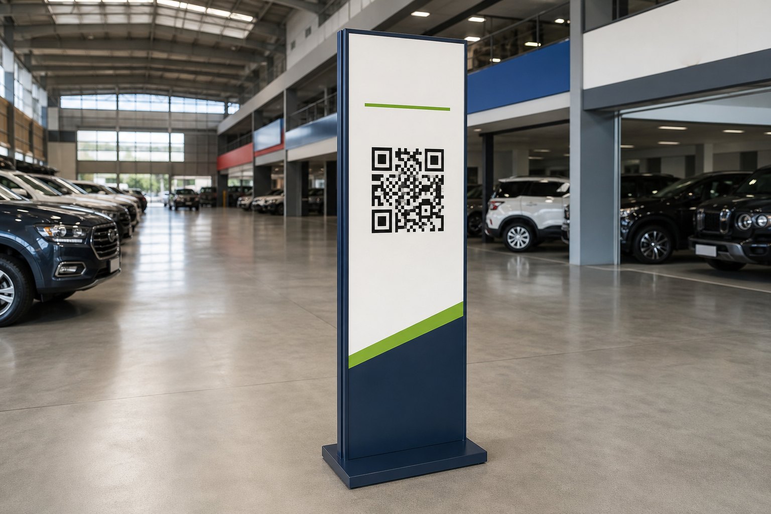 Totem QR Indoor 180 instalado