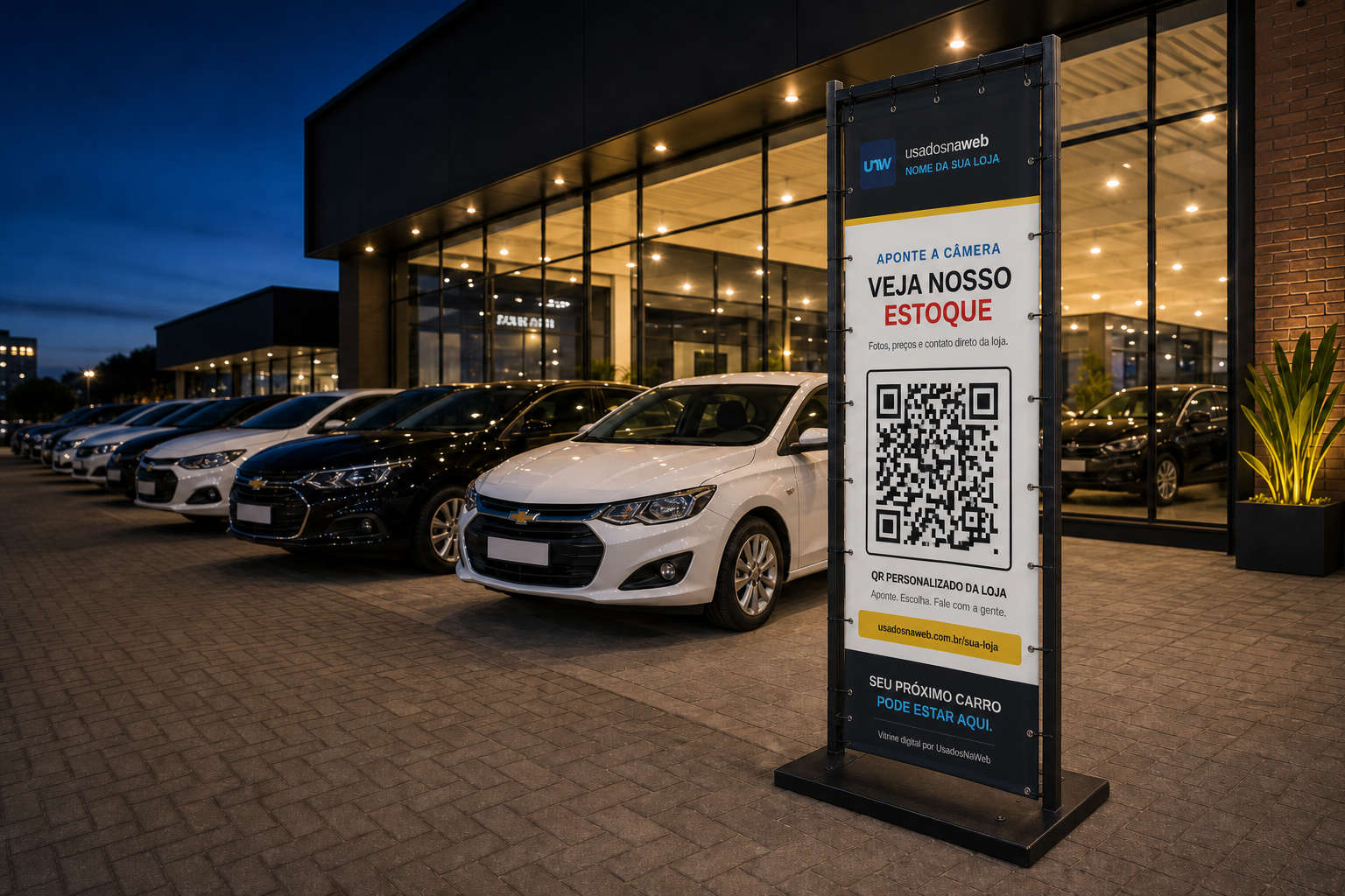 Totem QR Flex 220 instalado